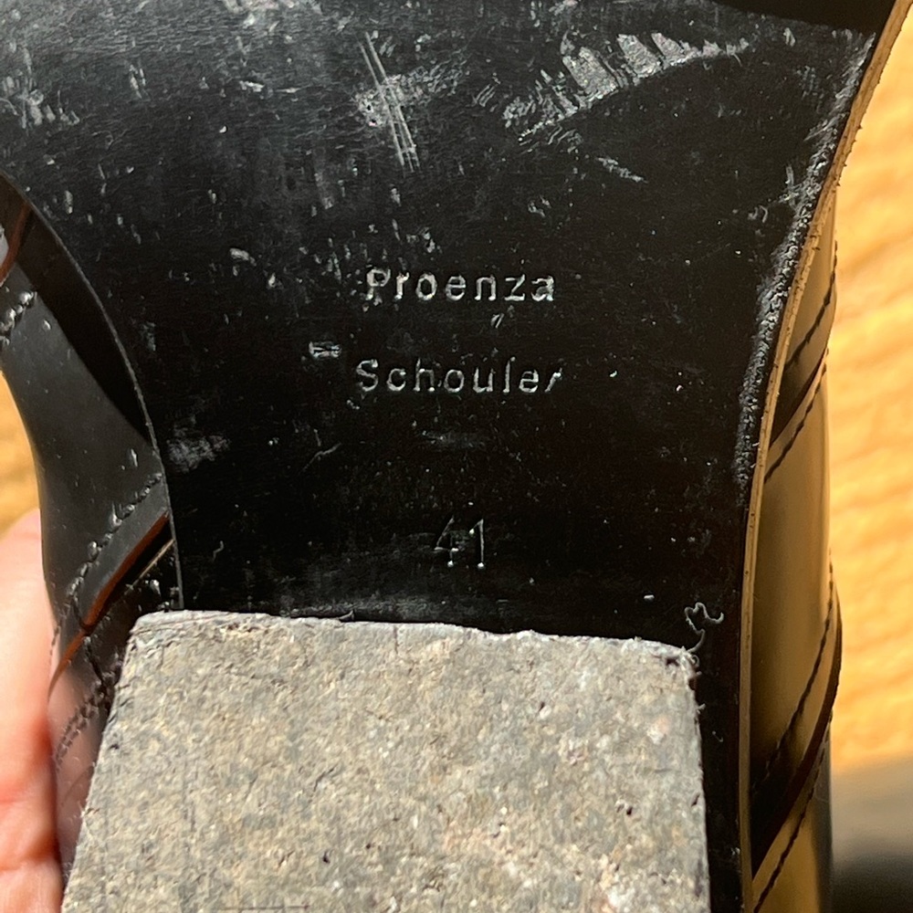 Proenza Schouler Black Leather Ankle Booties - Picture 5 of 5